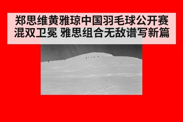 郑思维黄雅琼中国羽毛球公开赛混双卫冕 雅思组合无敌谱写新篇